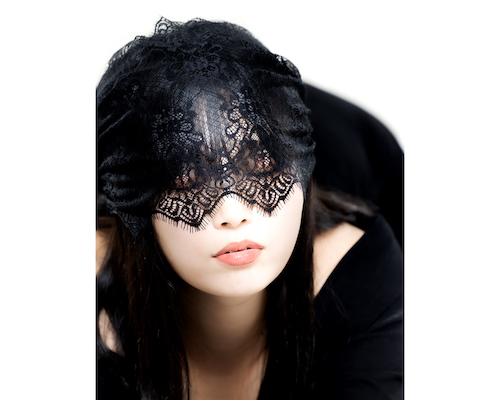 Lacy Black Blindfold